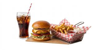 Aloo Patty Burger + Fries + Sprite