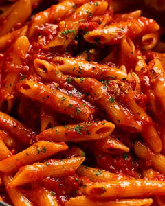 Veg Arrabiata Pasta [Red Sauce]