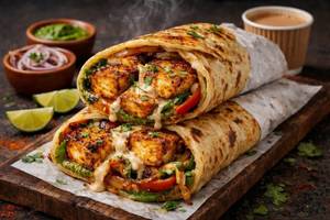 Paneer Tikka Kathi Roll