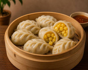 Steamed Corn Momos