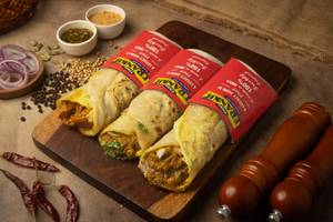 Frankie Non Veg Trio's - Classic Chicken Roll + Chicken Tikka Roll + Chicken Keema Roll