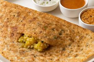 Masala Onion Rava Dosa