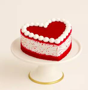 Red Velvet Heart Cake (500 gms)