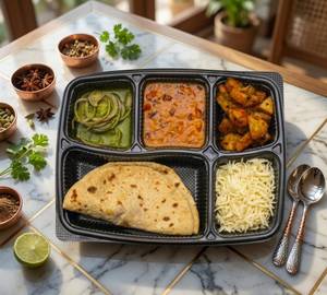 Yellow Dal With Jeera Allo Thali
