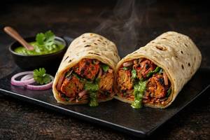 Soya Tandoori Tikka Roomali Roll