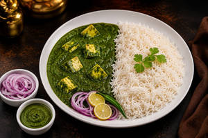 Palak Paneer Chawal
