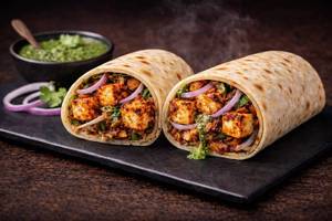Masala Paneer Tikka Rommali Roll