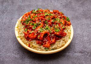 Chicken Dragon Rice with Gravy
