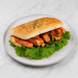 Peri Peri Paneer Sandwich With Ranch Yoghurt