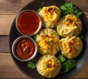 Corn Cheese Momos [6 [6Pieces]