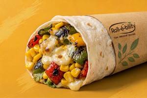 Cheesy Corn & Capsicum Rumali Roll