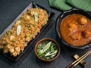 Veg. Manchurian & Fried Rice