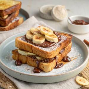 Nutella-banana French Toast