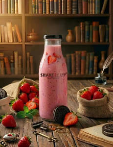 Strawberry Ripped With Oreo Shake
