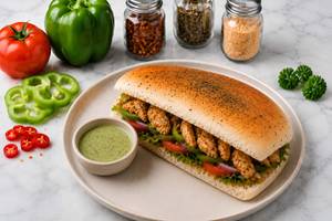 Chilly Chicken Sandwich With Ranch Yoghurt
