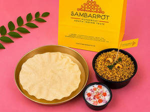 Gongura Rice With Pappad