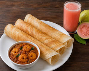 3 Dosa And Prawn Masala
