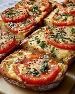 Tomato & Olive Garlic Bread