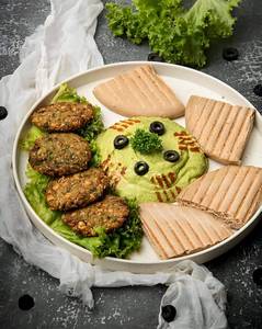 Hummus Pita Falafel Platter