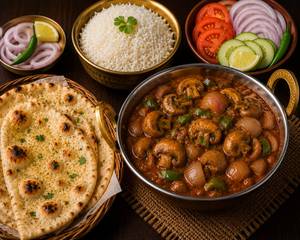 Mushroom Do Pyaaza Meal