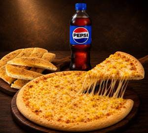 Cheese Corn Garlic Bread Stick Cold Beverages (Thums Up) Combo
