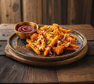 Crispy Chicken Loaded Fries