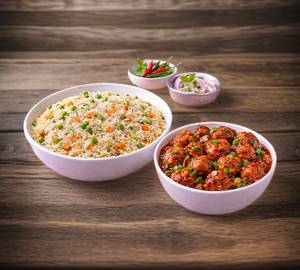 Veg manchurian fried rice combo