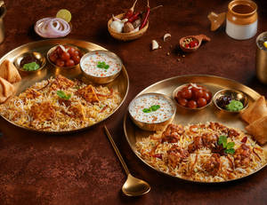 2 Biryani Feast Thalis @ 169 each