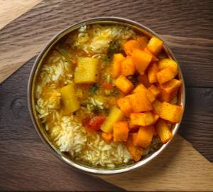 Rasam Sadham With Potato Fry