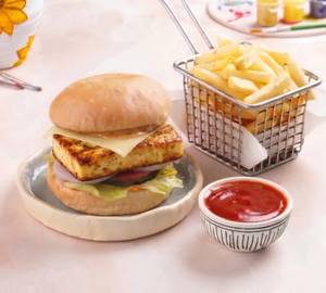 Classic Veg Cottage Cheese Burger