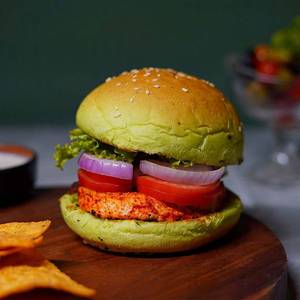 Maha Grilled Paneer Burger With Ranch Yoghurt {2x Protein}