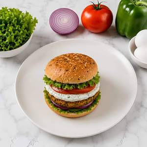 Vegetable Burger With Ranch Yoghurt