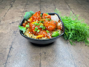 Chilli Paneer Rice Bowl