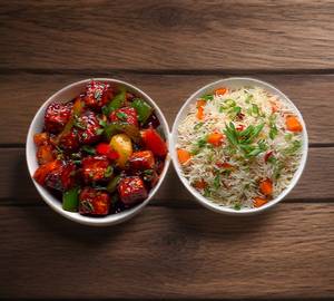 Chilli paneer fried rice combo