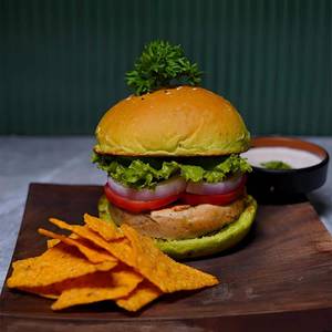 Classic Chicken Burger With Ranch Yoghurt