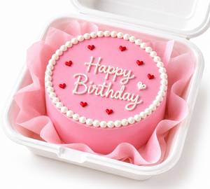 Pink Birthday Eggless Bento Cake [300 G]