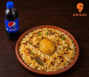 Aloo Biryani With Pepsi Soft Beverage [400 Ml]