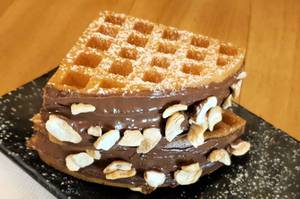 Chocolate Hazelnut Gourmet Waffle