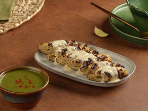 Paneer Malai Seekh Kebab