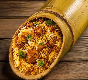 Bamboo Chicken Biryani