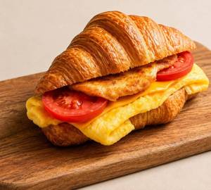 Croissant Egg Tomato  Salami and Cheese