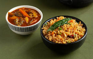 Fried Rice With Holy Basil & Chilli Vegetable