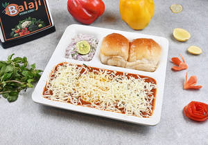 Cheese Khada Pavbhaji ( In Amul Butter)