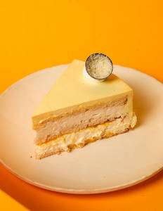 Mango Tender Coconut Cake Slice.