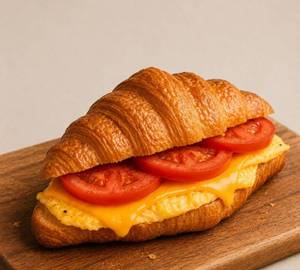 Croissant Egg Tomato Cheese