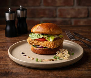 Pesto Cottage Cheese Burger