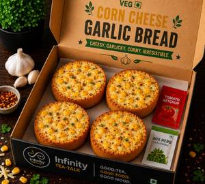 Corn Cheese Garlic Bread