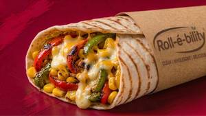 Cheesy Corn & Capsicum Wrap