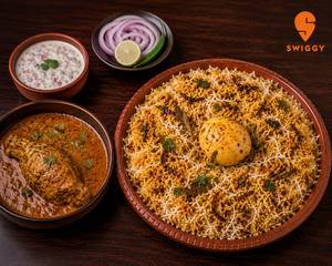 Egg Biryani And Chicken Chaap