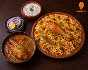 Chicken Biryani And Chicken Chaap Combo